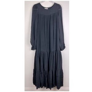 Joyfolie Romantic Bohemian Prairie Photo Shoot Ready Maxi Dress | M